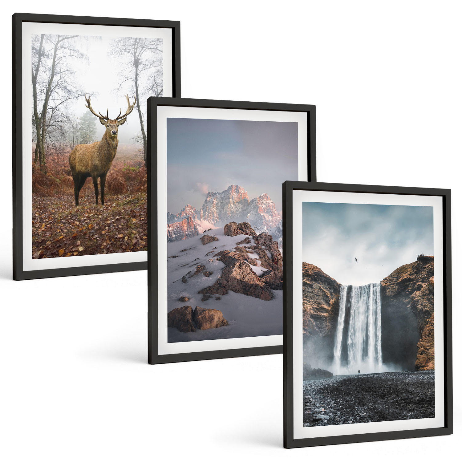 Tulup Bilder Schwarz 40x60 cm