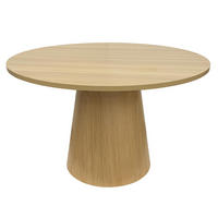 ESSTISCH, helles Holzeffekt - Beige, Holz (120/120/75cm) - Oviala