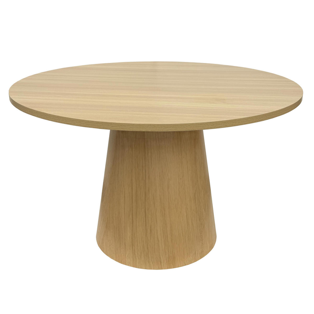 ESSTISCH, helles Holzeffekt - Beige, Holz (120/120/75cm) - Oviala