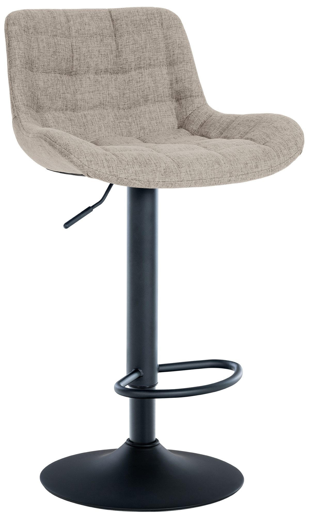 BARHOCKER Tover 81-105x48x54 cm taupe - Taupe, Textil (48/81/54cm) - furnicato