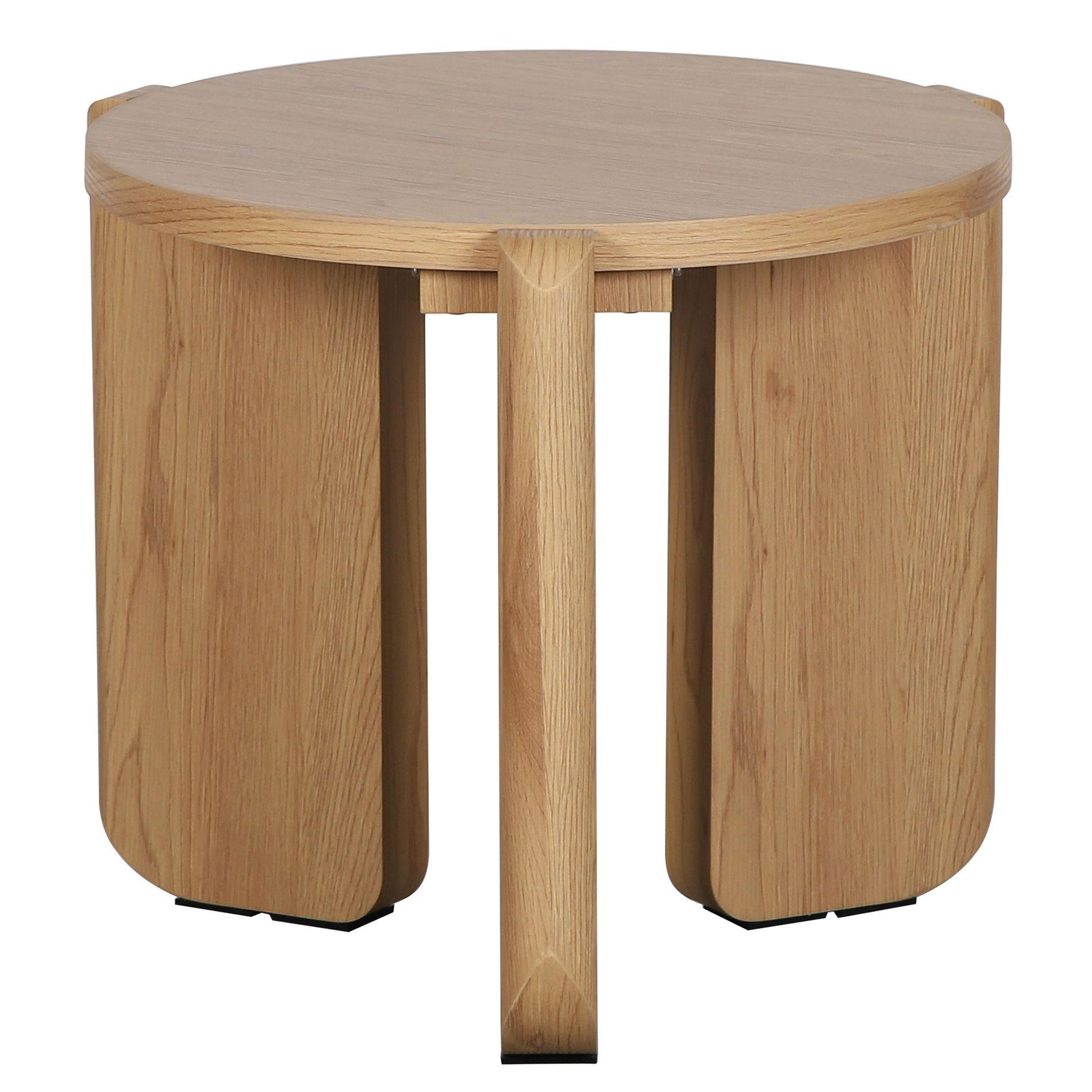 WOHNZIMMERTISCH Preffines S Eichenholzoptik Ø 50 cm - Eichefarben, Holzwerkstoff (50/50/45cm) - Selsey