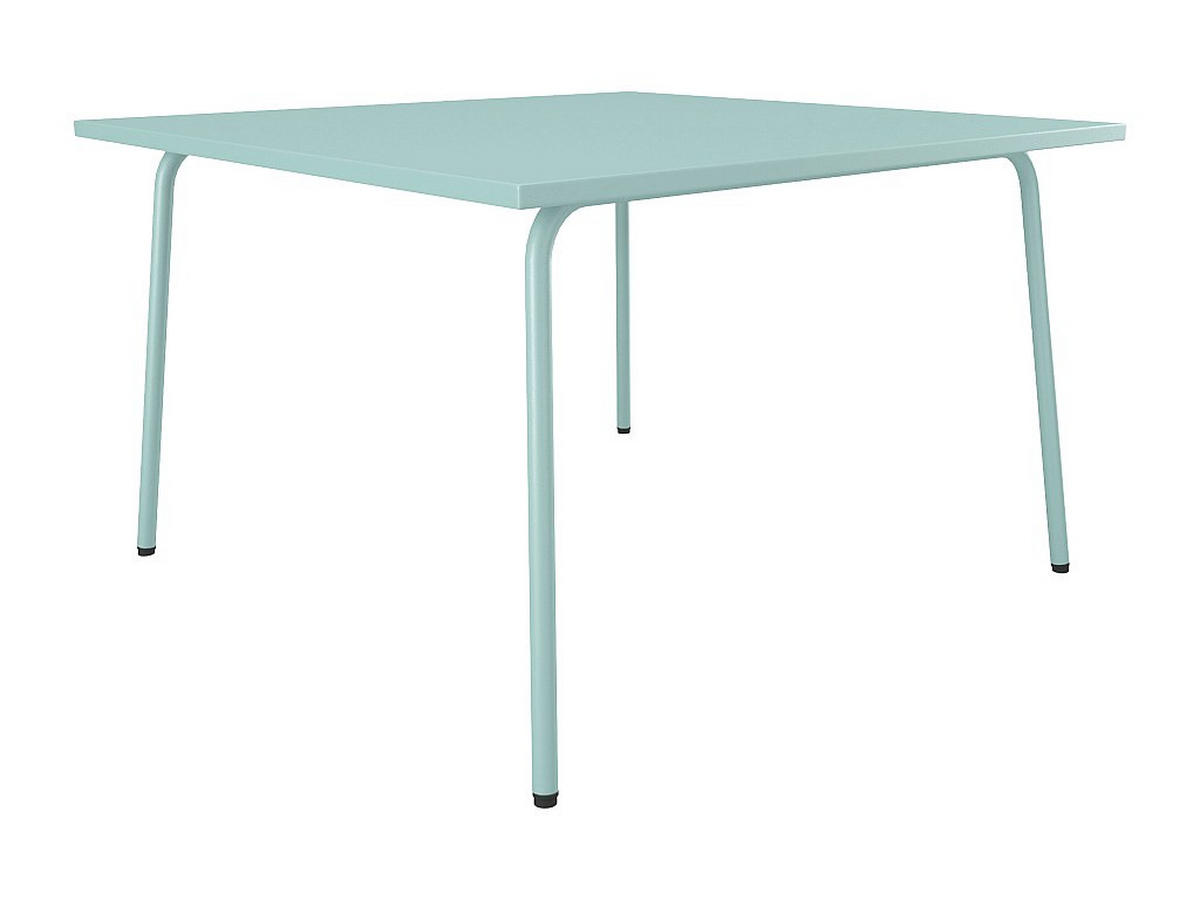 GARTENTISCH quadratisch - L. 120 cm - Metall - Mandelgrün - MIRMANDE von MYLIA - Grün, Metall (120/120/75cm) - Vente-Unique