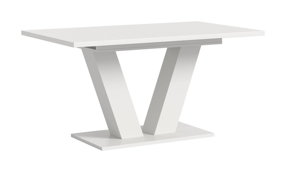 ESSTISCH MOTION (B/H/T: ca. 150/76/90 cm) in Weiß/weiß - Weiß, Holzwerkstoff (90/150/76cm)