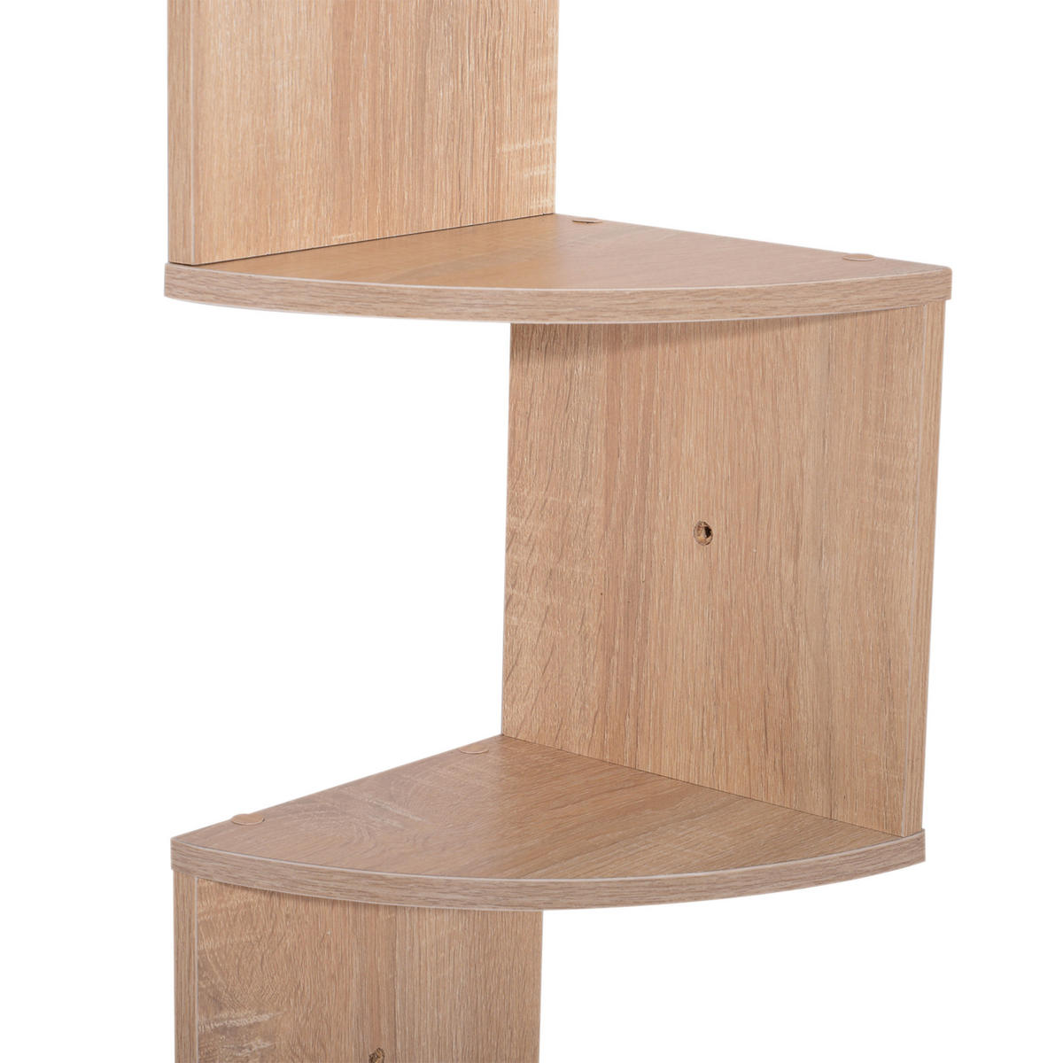 ECKREGAL in Eiche hell 20/20/126 cm - Beige, Holz (20/126/20cm) - PANGIVO