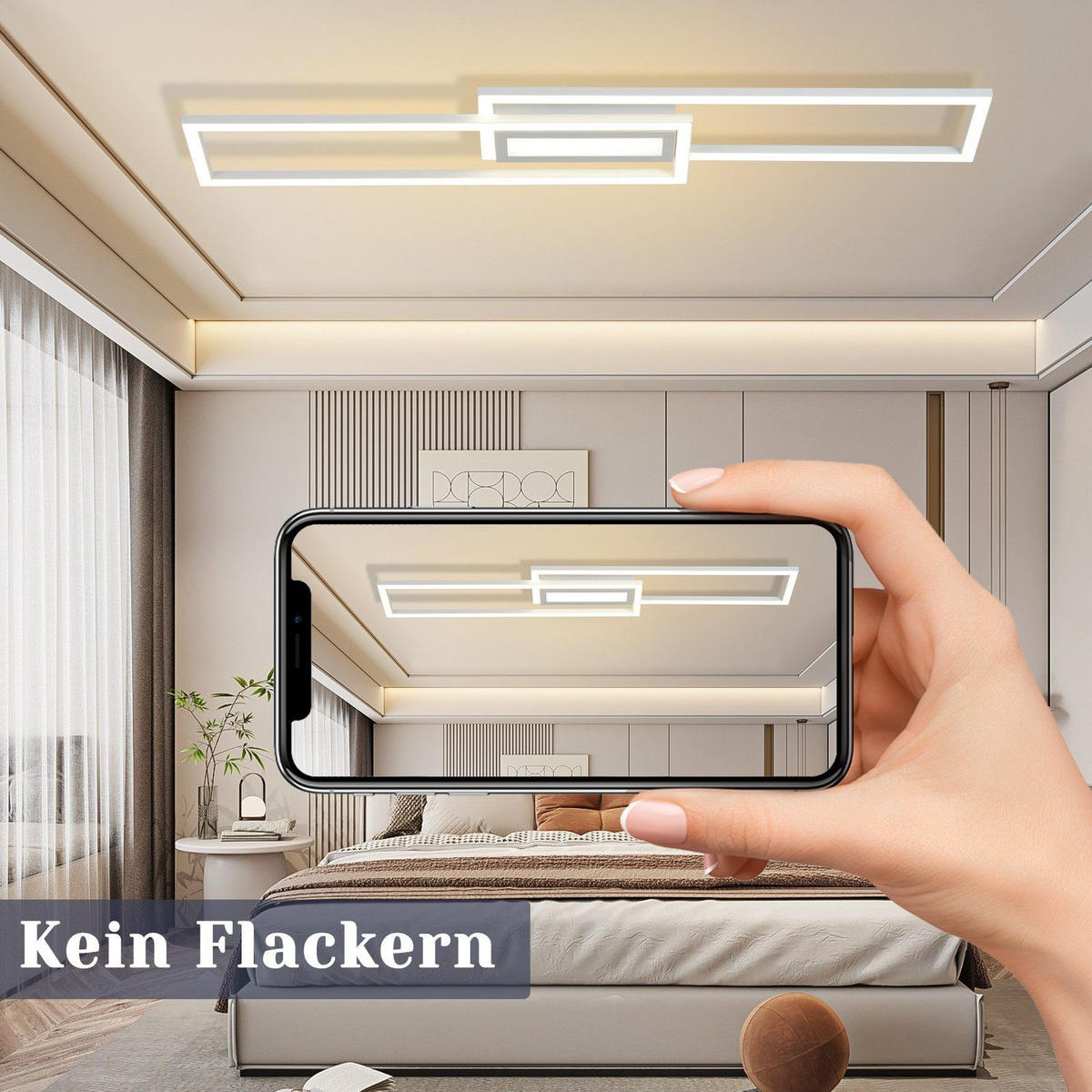 LED-DECKENLEUCHTE Mahan 17.2/95/5cm - Weiß, Metall (95/17.2/5cm) - Nettlife