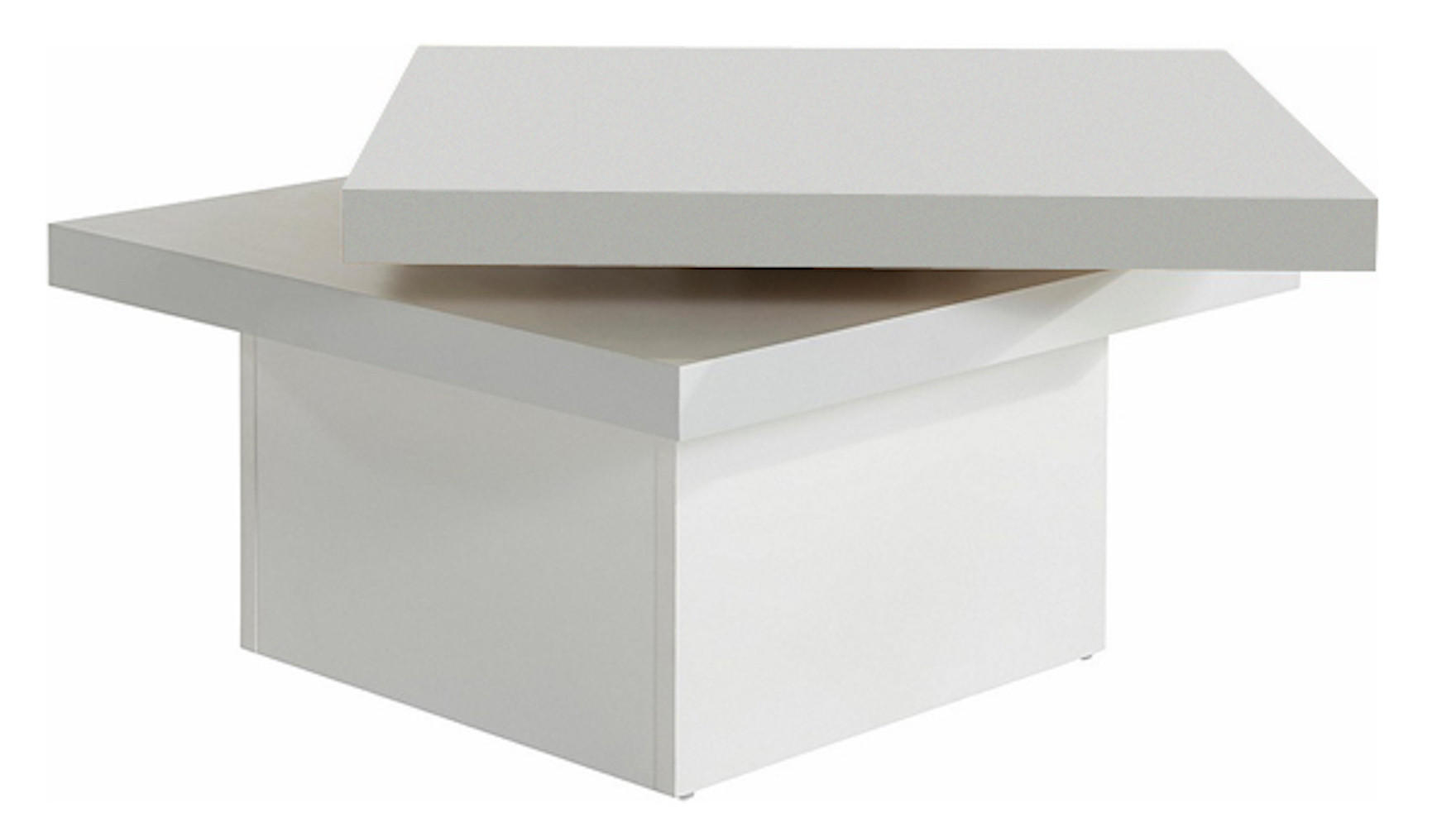 Feldmann-Wohnen Couchtisch Weiß 67x42x67 cm