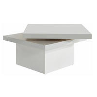 COUCHTISCH Prag weiß 67 / 67 / 42cm - Weiß, Holz/Holzwerkstoff (67/67/42cm) - Feldmann-Wohnen