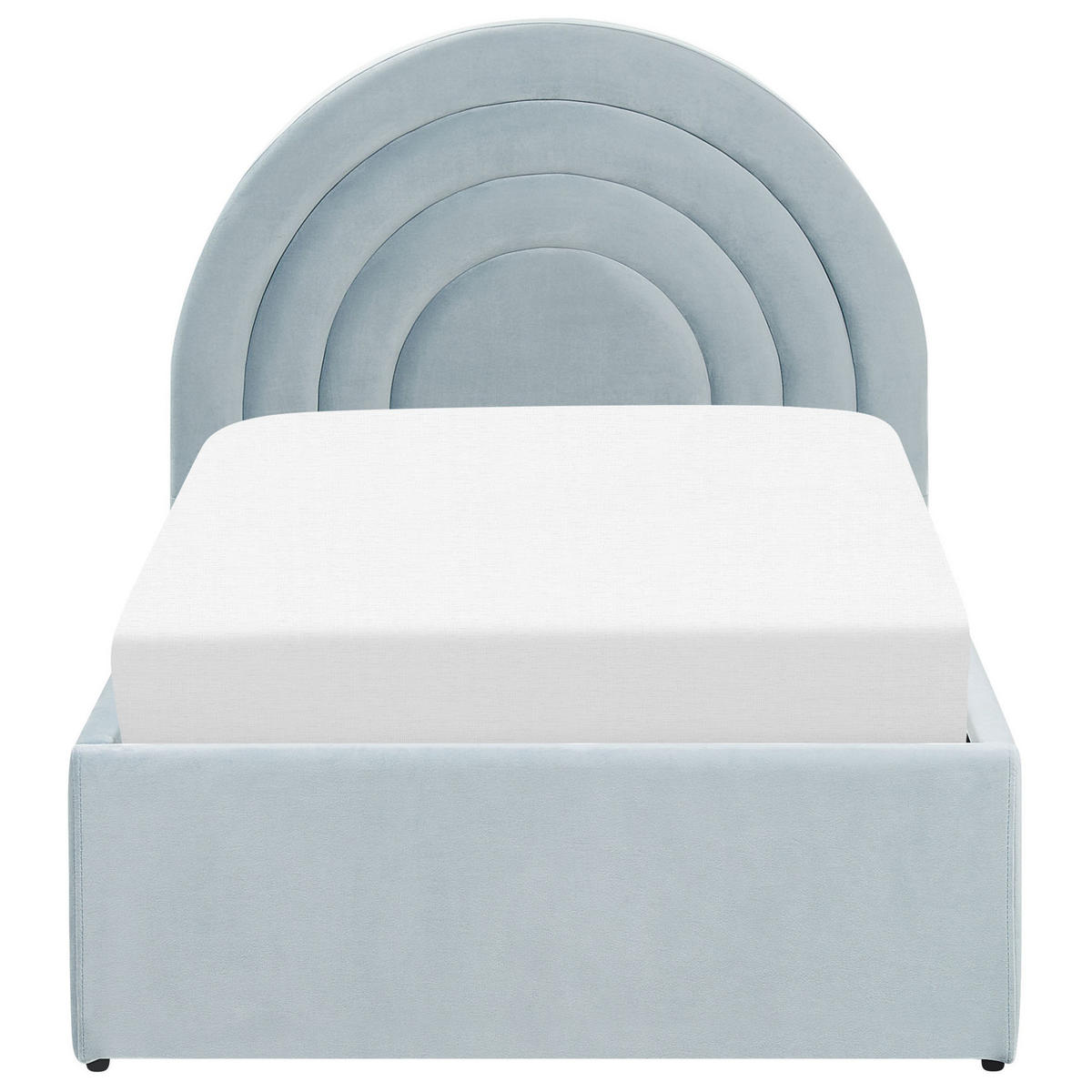 POLSTERBETT 90/200cm Hellblau Anet - Hellblau, Textil (90/200cm) - Beliani