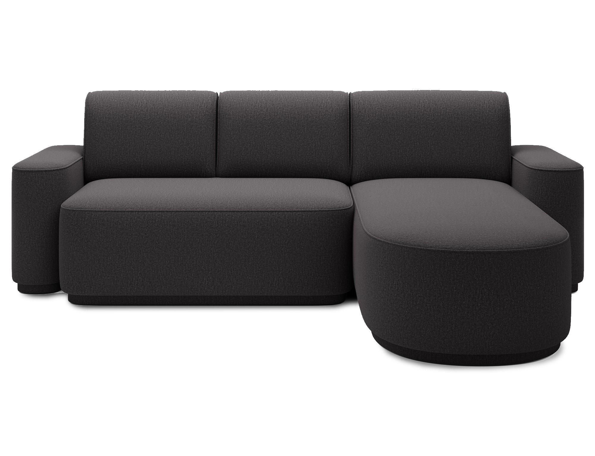 ECKSOFA RUMA - Dunkelgrau (Enjoy 05) - Dunkelgrau, Holzwerkstoff (285/180cm) - Möblo