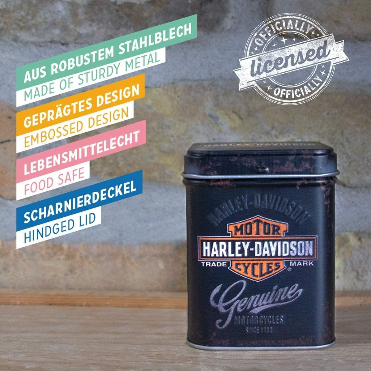 TEEDOSE Harley-Davidson Genuine Logo - Multicolor, Metall (1/9.5cm) - Nostalgic-Art