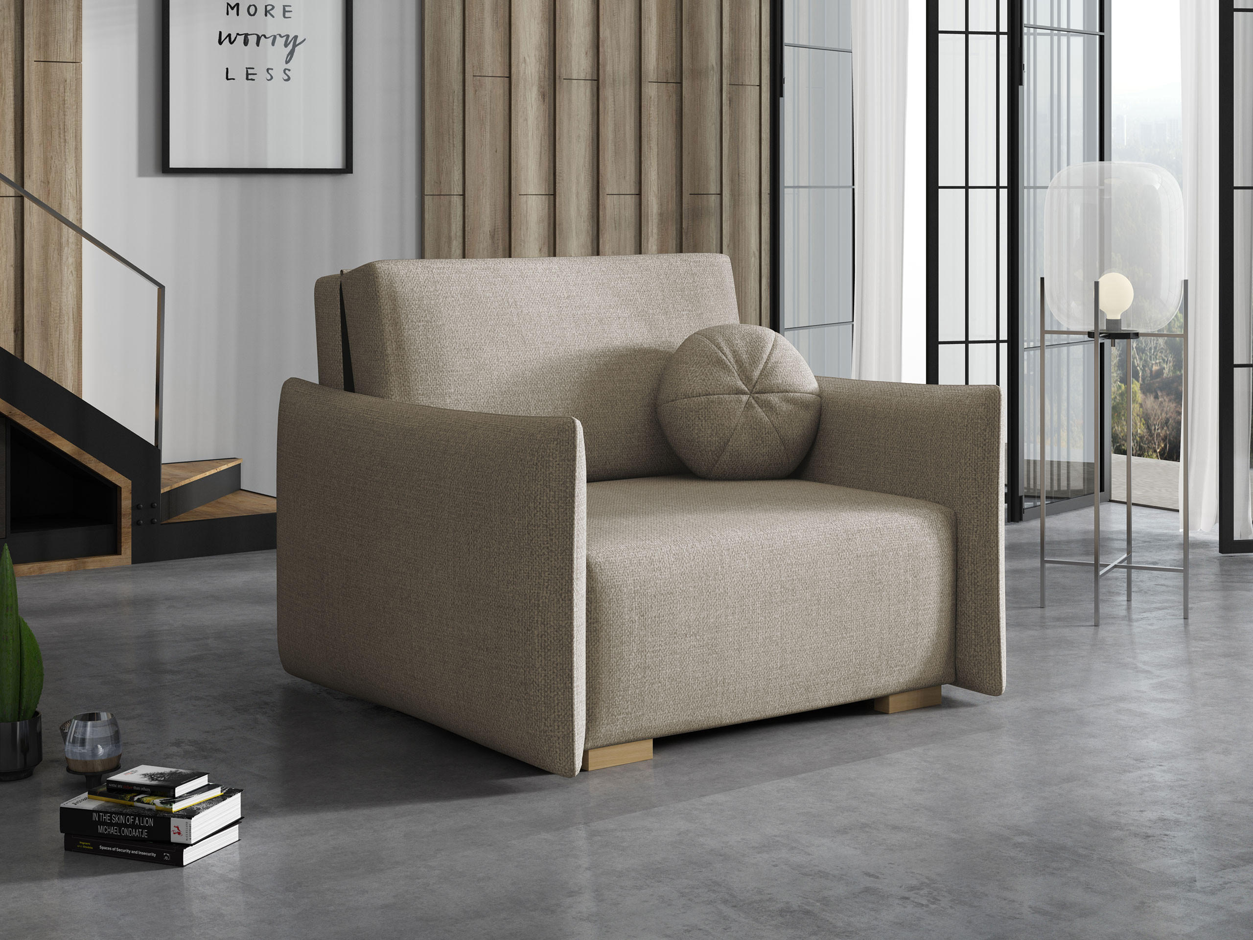 SCHLAFSOFA Viva Glov I - Naturfarben, Holz/Textil (104/85/98cm) - MIRJAN24