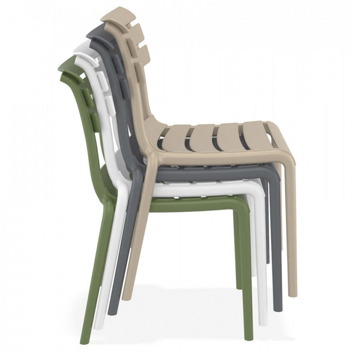STUHL Mol 50x84x59cm - Taupe, Kunststoff (50/84/59cm) - AlterEgo