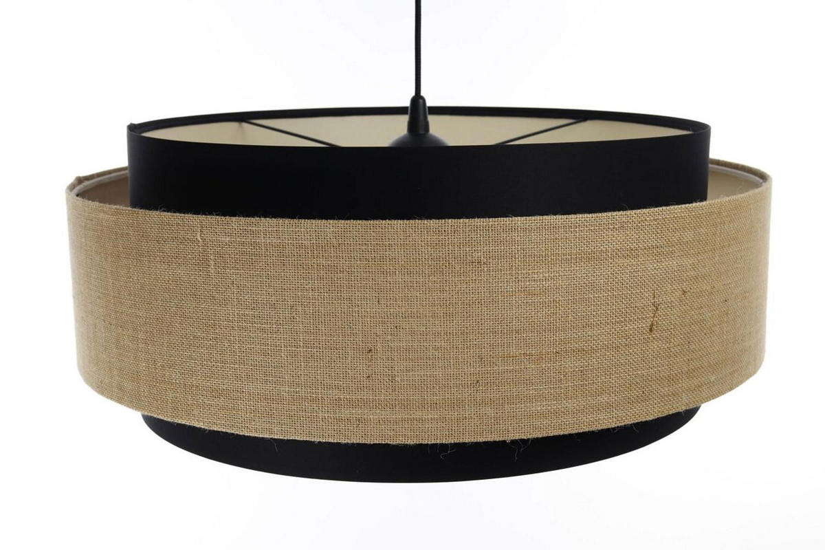 HÄNGELEUCHTE Schwarz 60/25 cm - Beige, Kunststoff (60/1.9/25cm) - ONZENO