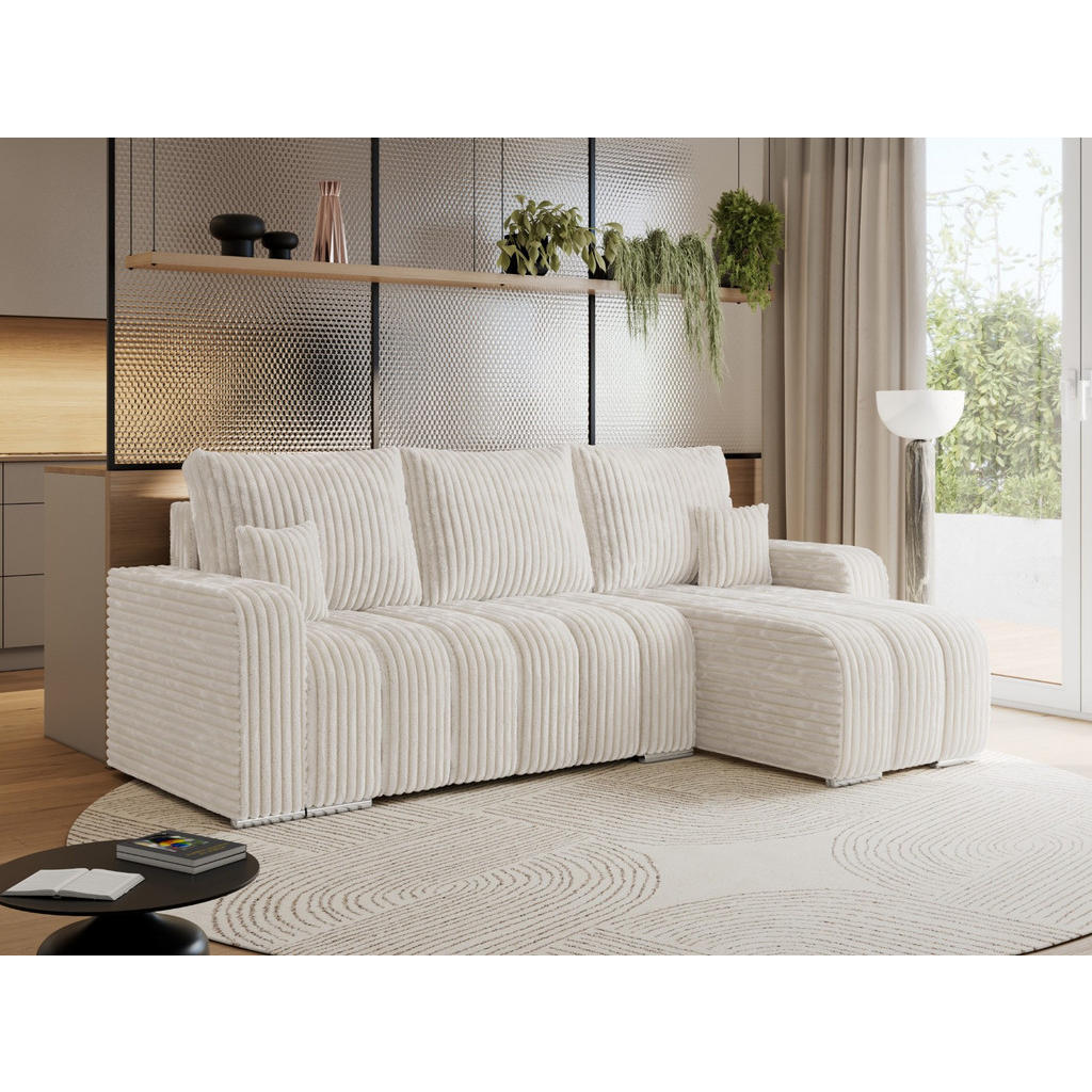 Thumbnail - MKS Ecksofa, Beige, Textil, 3-Sitzer, L-Form,L-Form, 245x147 cm, Oeko-Tex®, Wohnzimmer, Sofas & Couches, Wohnlandschafte...