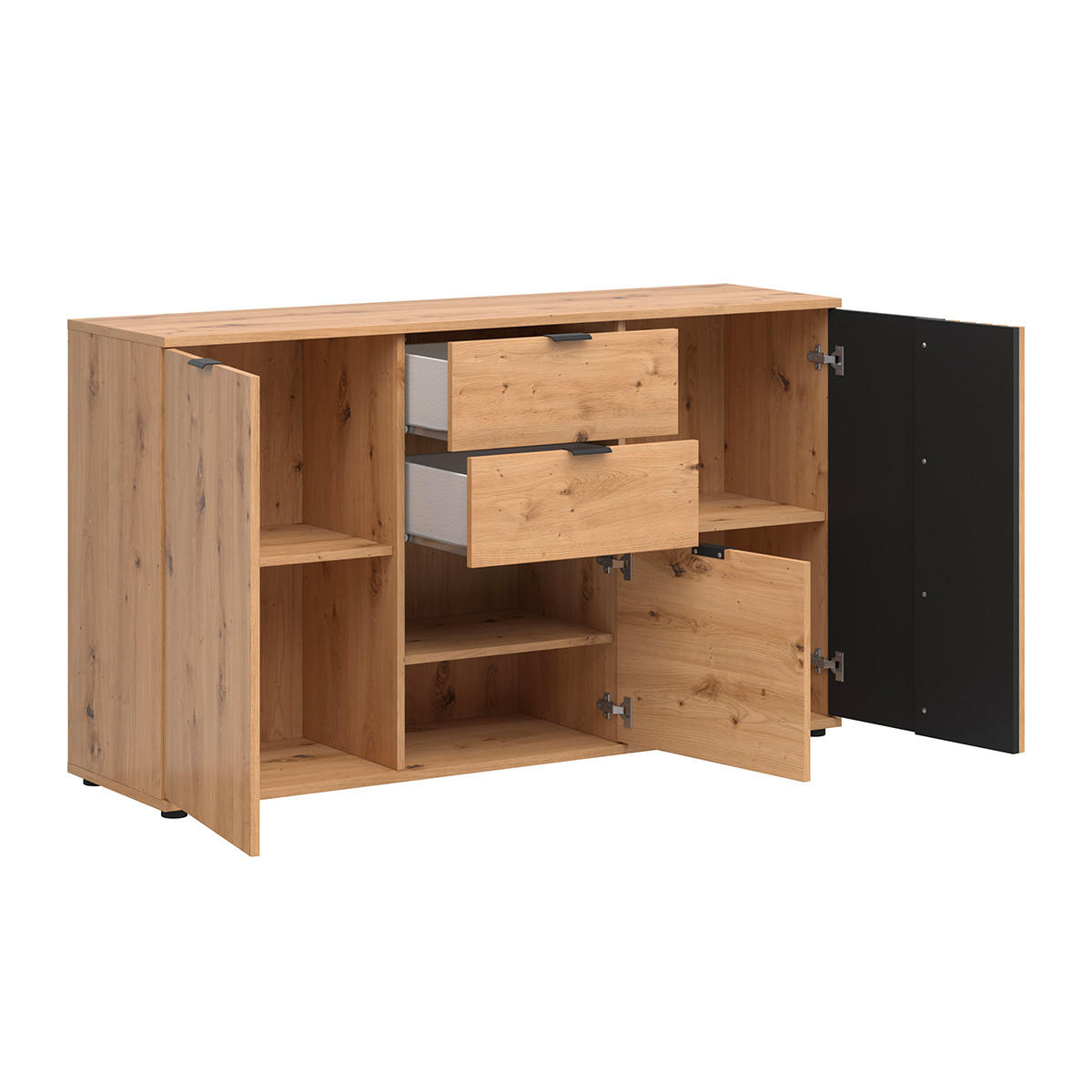 SIDEBOARD Ezra Holz - Braun, Holzwerkstoff (150/87/40cm) - Petits-meubles