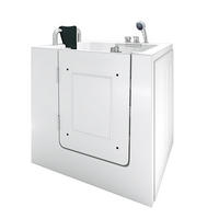 SENIOREN Sitzwanne Badewanne mit Tür S02-A-L 78x100 cm - Weiß, Glas/Kunststoff (100/113/78cm) - AcquaVapore by Sandra Jentho