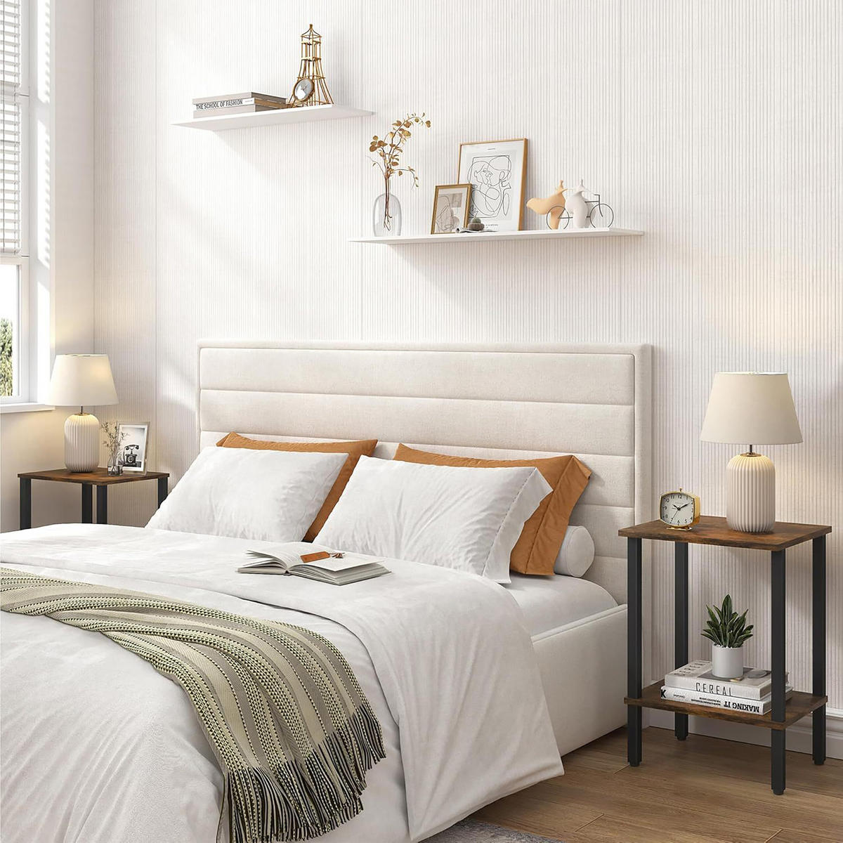 BEISTELLTISCH - Multicolor, Holzwerkstoff/Metall (30/38/55cm) - Relaxdays