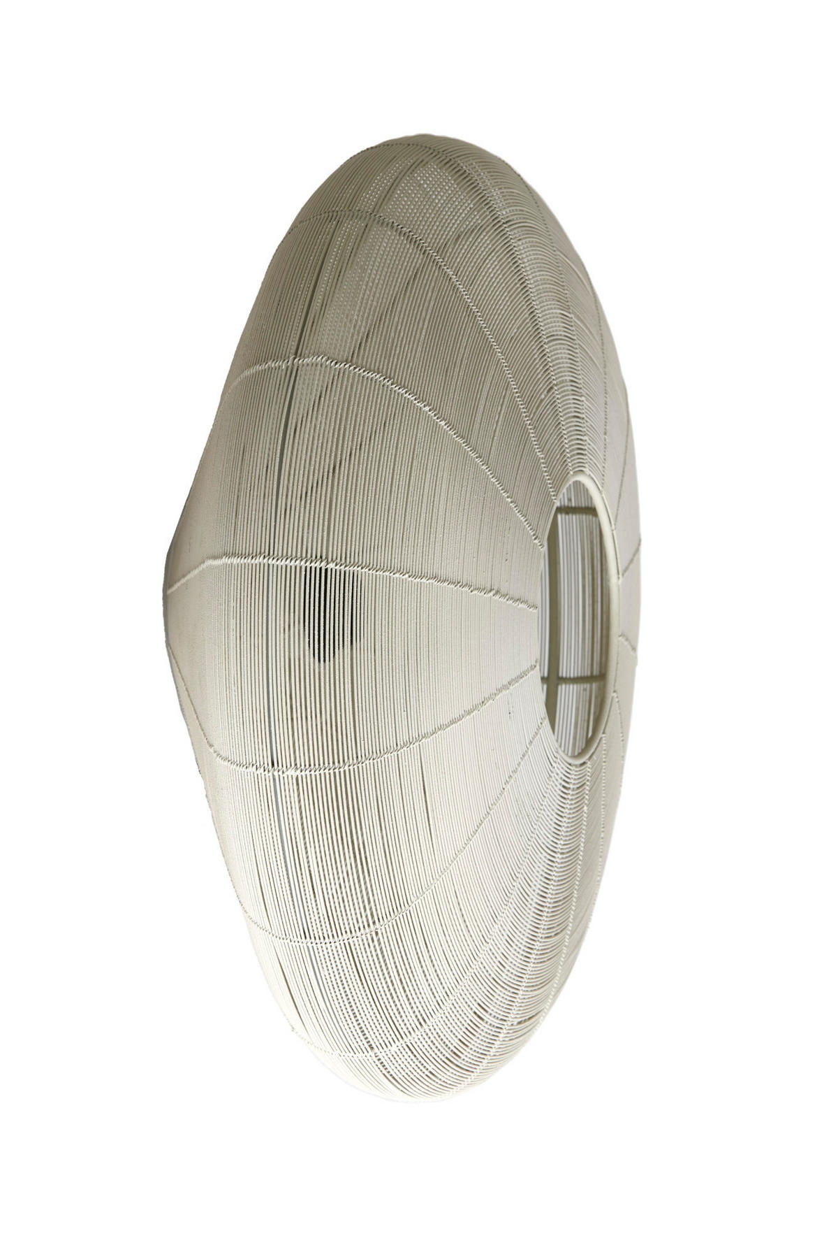 DECKENLEUCHTE Bahoto Weiß Ø51/18 cm - Weiß, Metall (51/51/18cm) - Light & Living