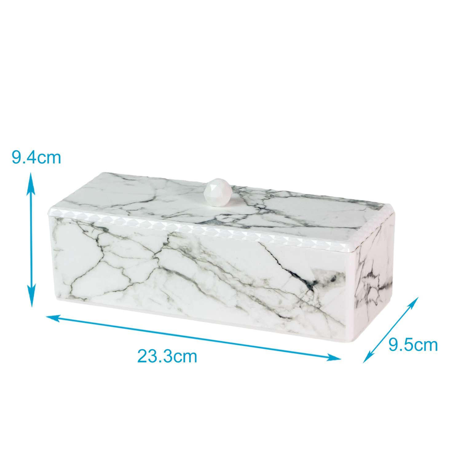 AUFBEWAHRUNGSBOX Badezimmer - Weiß, Kunststoff (9.4/9.5/23.3cm) - Intirilife