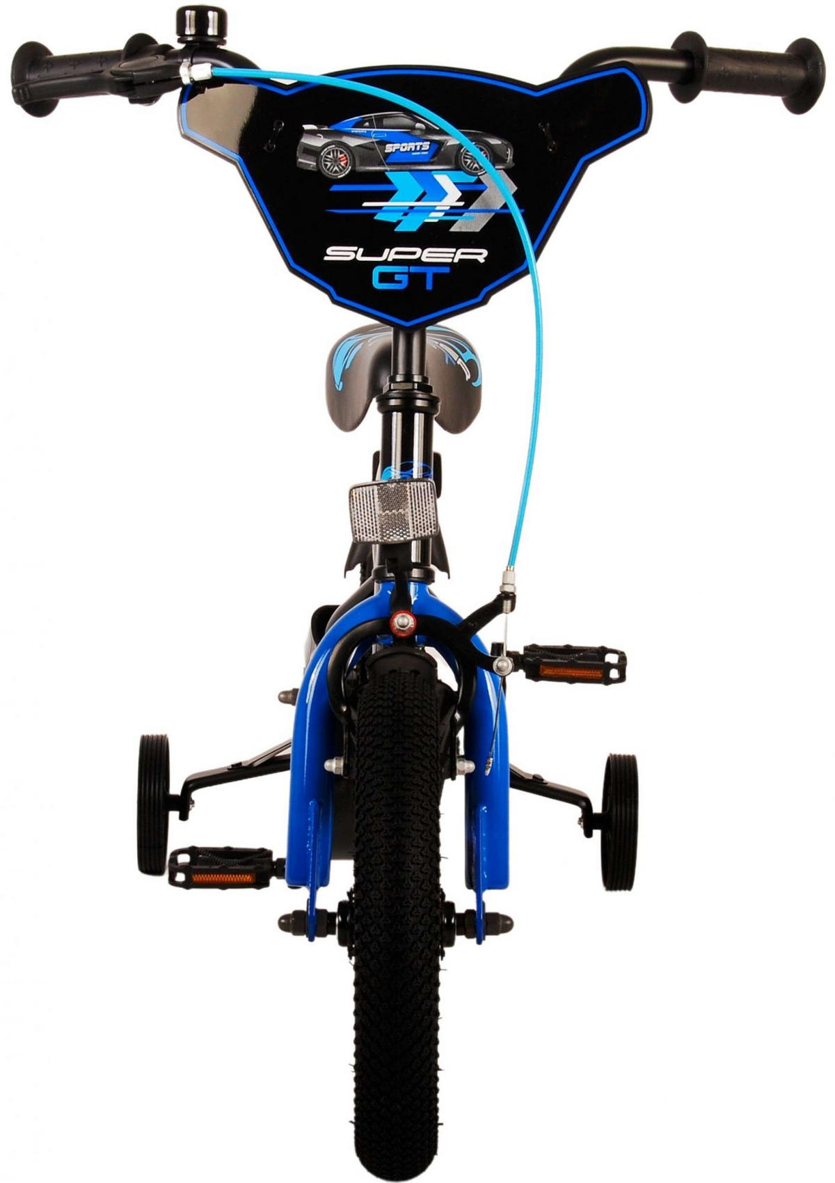KINDERFAHRRAD Super GT - Jungen - 12 Zoll - Rücktritt + Handbremse - Blau - Blau/Schwarz, Metall (42cm) - TPFSports