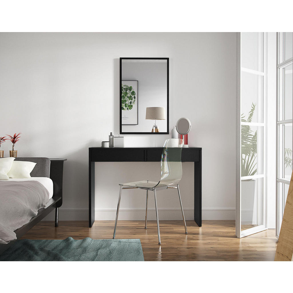 Thumbnail - Matkam Möbel Schreibtisch, Schwarz, Holzwerkstoff, 115x78x40 cm, Arbeitszimmer, Schreibtische, Bürotische