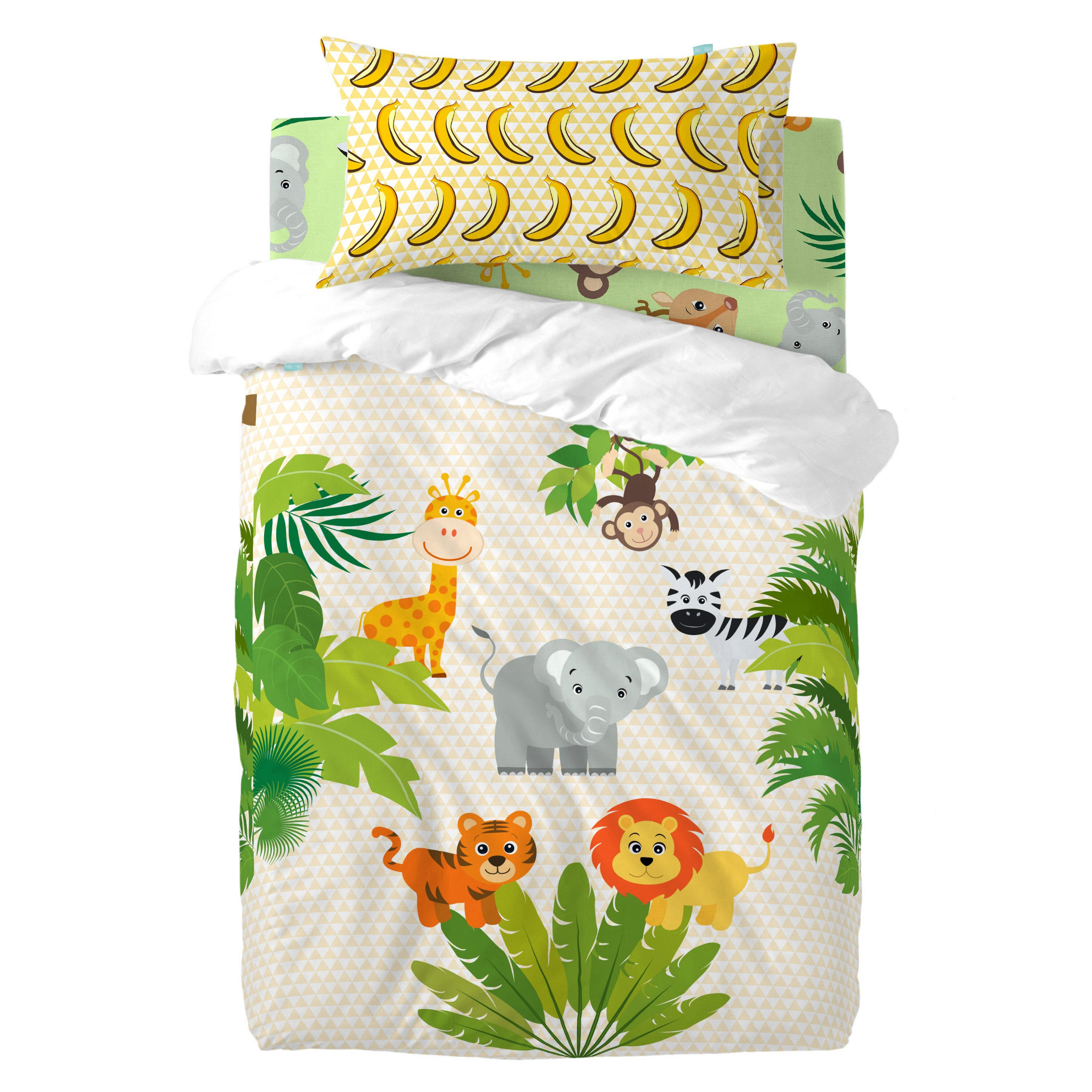 BETTBEZUG 2er-Set teiliges wild 100x120 cm (kinderbett) mehrfarbig - Multicolor, Textil (100/120cm) - Happy Friday