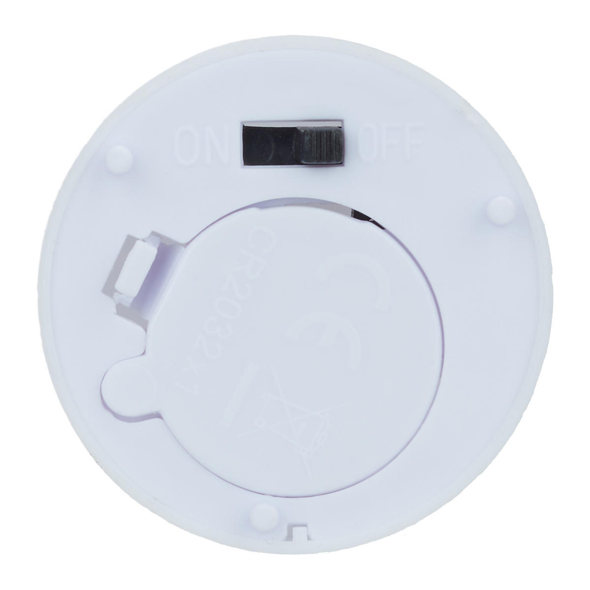 2xLED-TEELICHT - Weiß, Kunststoff (3.5/4.5/3.5cm) - Relaxdays