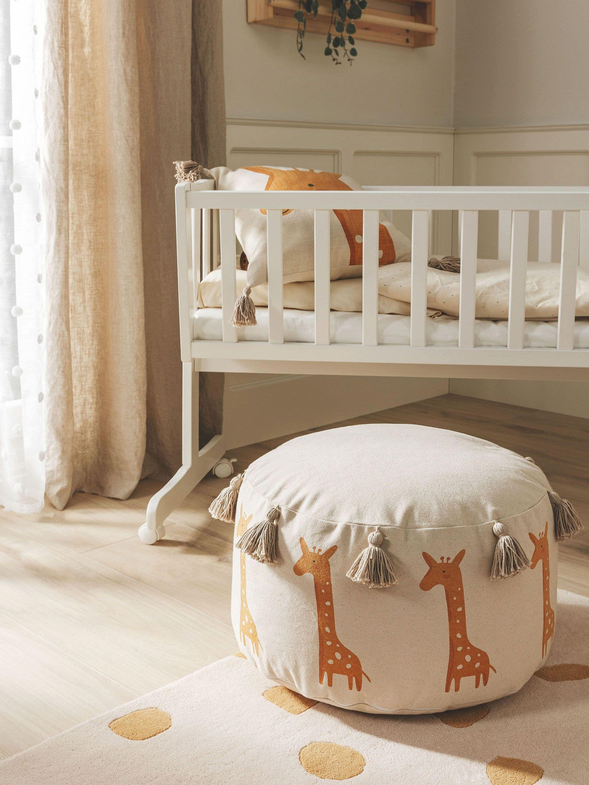 POUF Savannah Gelb 45x45x25 cm - Gelb, Textil (45/25/45cm) - Lytte