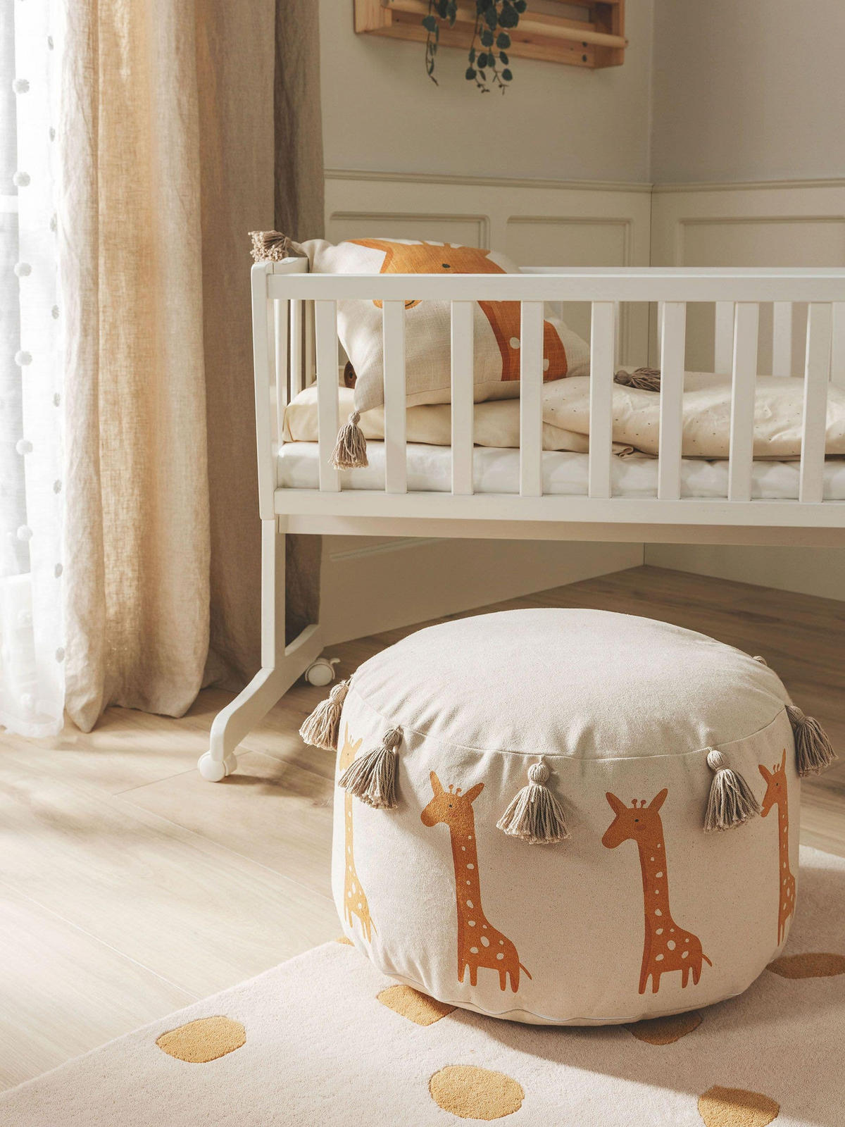 POUF Savannah Gelb 45x45x25 cm - Gelb, Textil (45/25/45cm) - Lytte