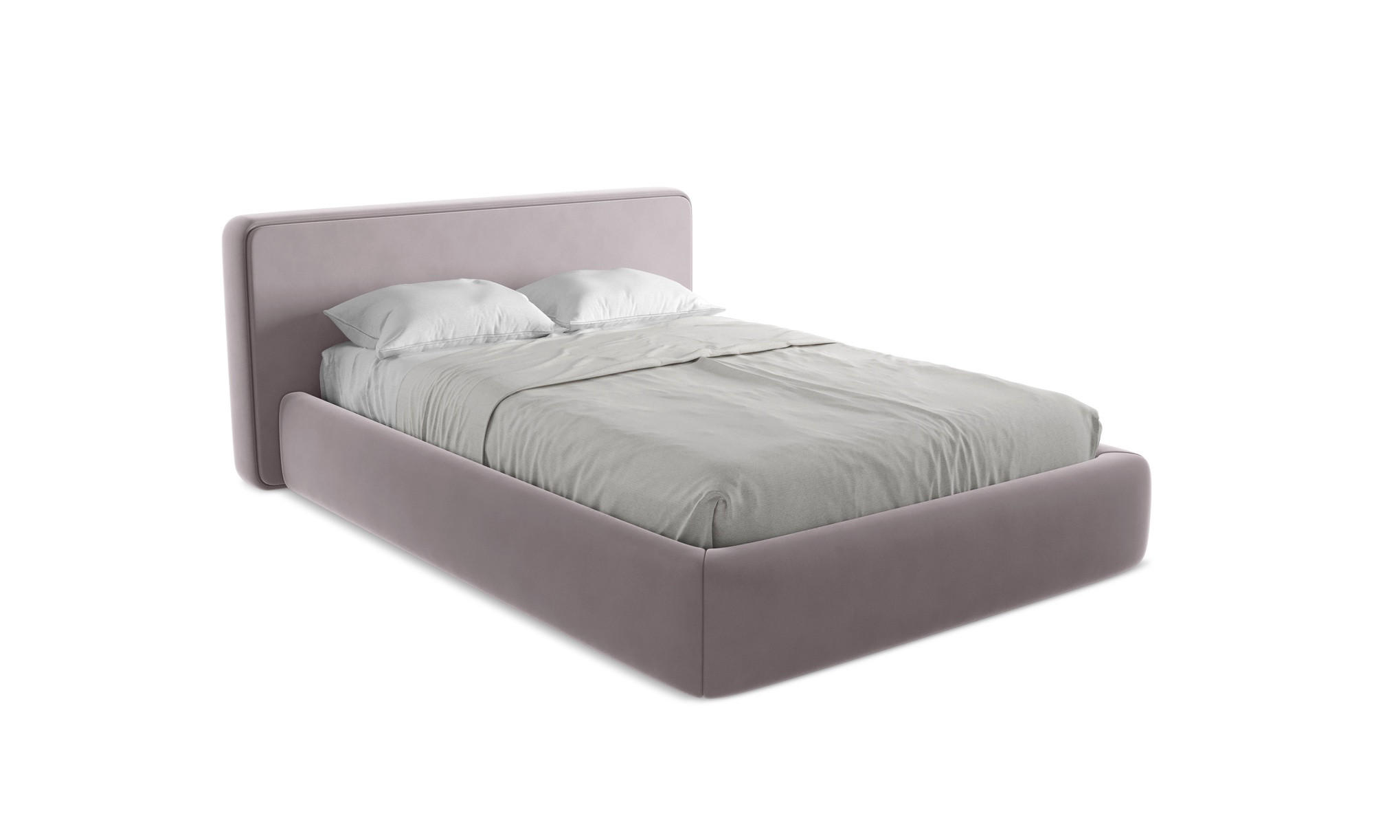 POLSTERBETT mit Bettkasten und Lattenrost 180x225 Violett - Lila/Flieder, Kunststoff/Textil (140/200cm) - Makamii