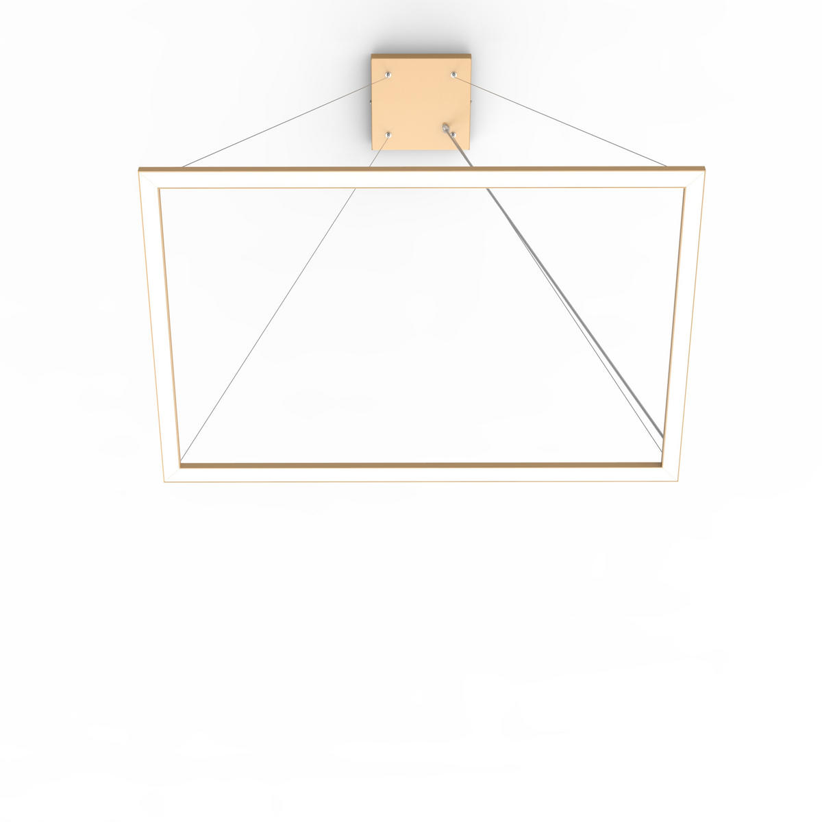 LED-HÄNGELEUCHTE - Goldfarben, Metall (60/90/100cm) - Lumicom