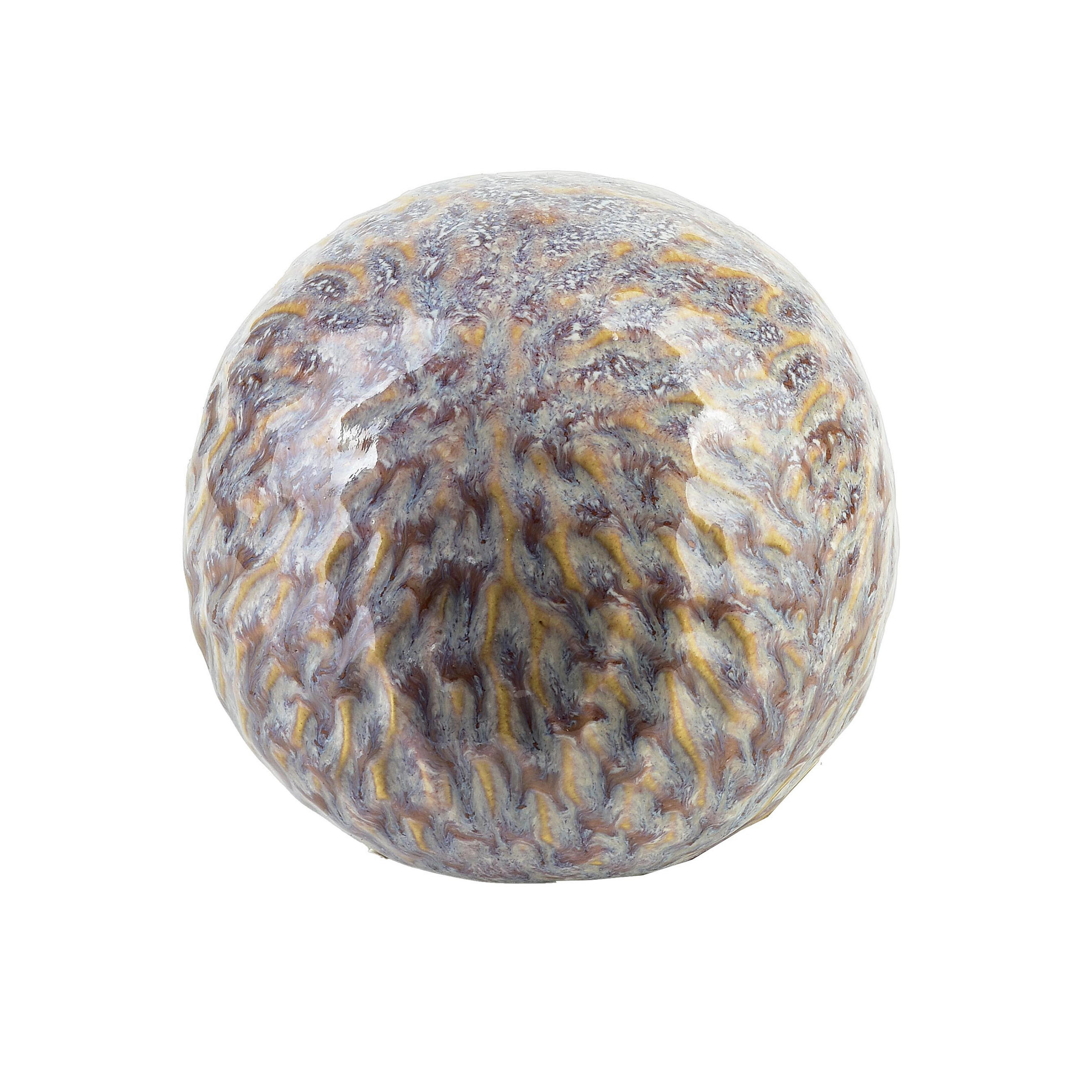 DEKO-KUGEL Saggio Braun 9/9/9 cm Keramik - Braun, Keramik (9/9/9cm) - Mondex