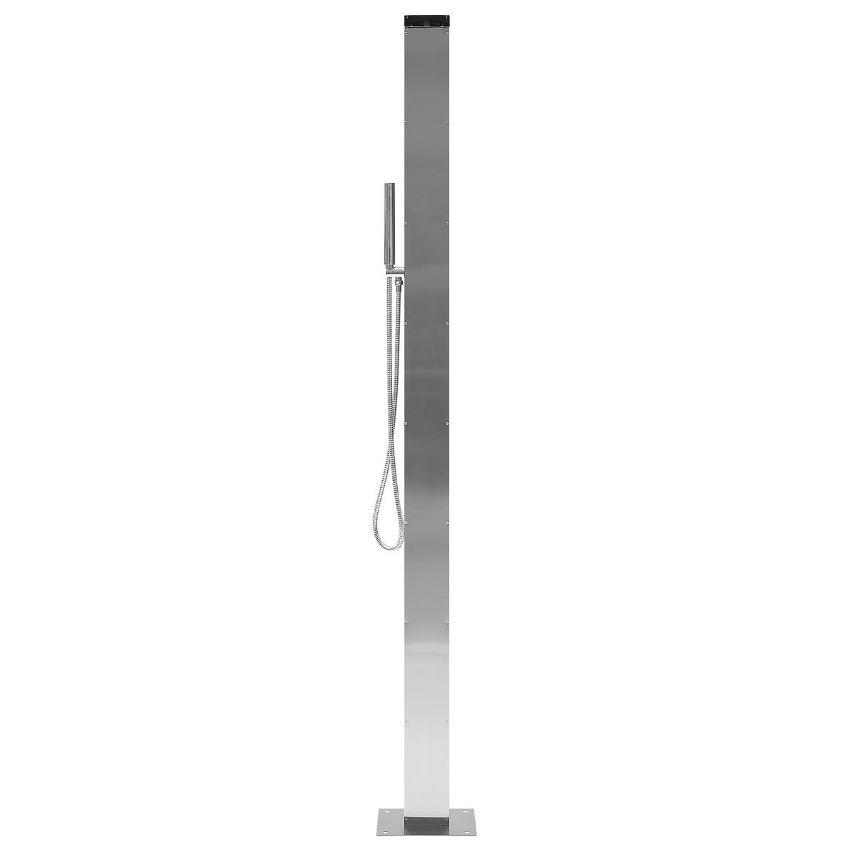 GARTENDUSCHE Silber Lotzorai - Silberfarben, Metall (26/210/50cm) - Beliani