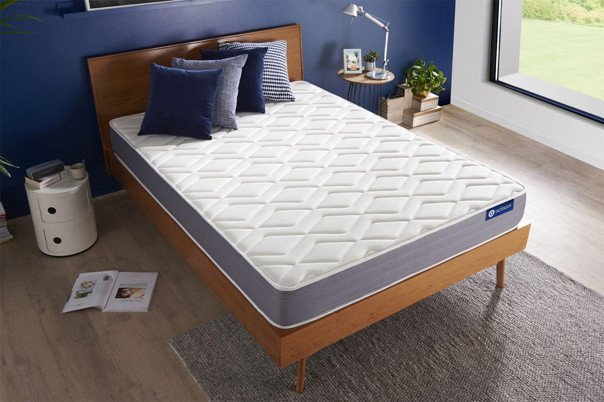 MATRATZE Actiflex dream Taschenfederkern und Memory-Schaum 70 x 200 cm h1 - Weiß, Textil (70/200cm) - ACTISOM