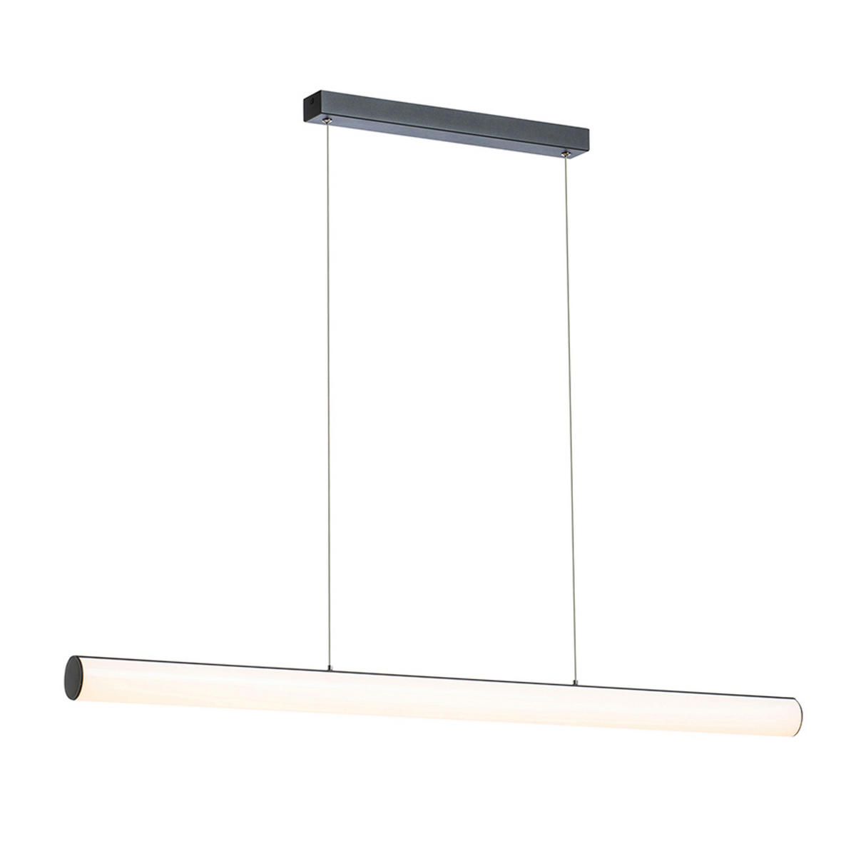 PENDELLEUCHTE RIVIER LED I schwarz 24 W - Schwarz, Metall (30/30/120cm) - Rendl