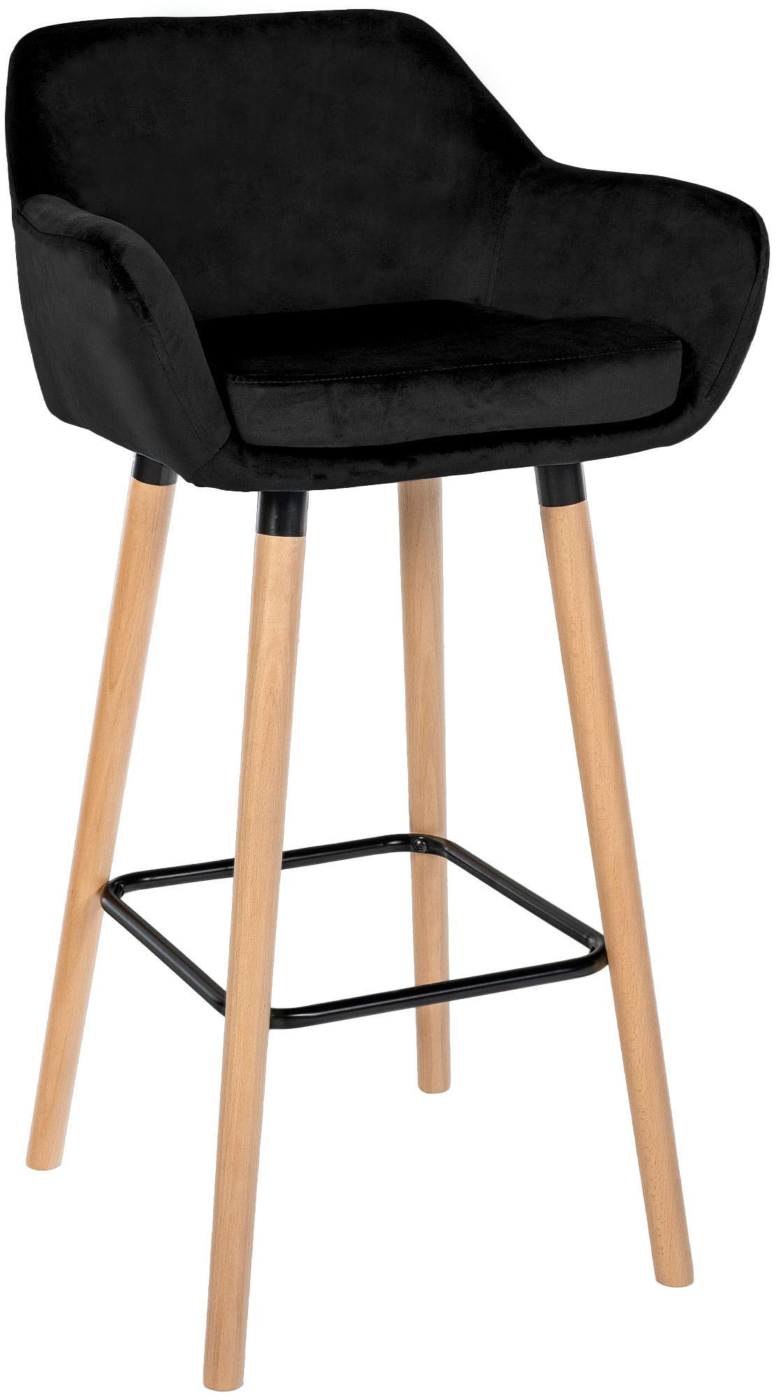 Deluke Barhocker Schwarz 55x99x46 cm