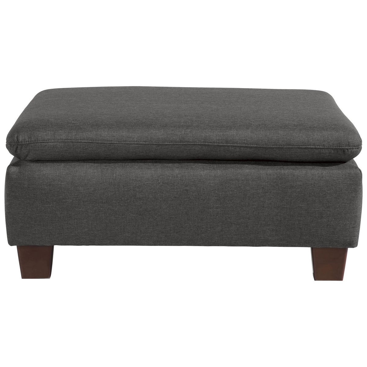 POLSTERHOCKER Kaylil Flachgewebe anthrazit - Anthrazit, Kunststoff (90/43/60cm) - 58aufmkessel