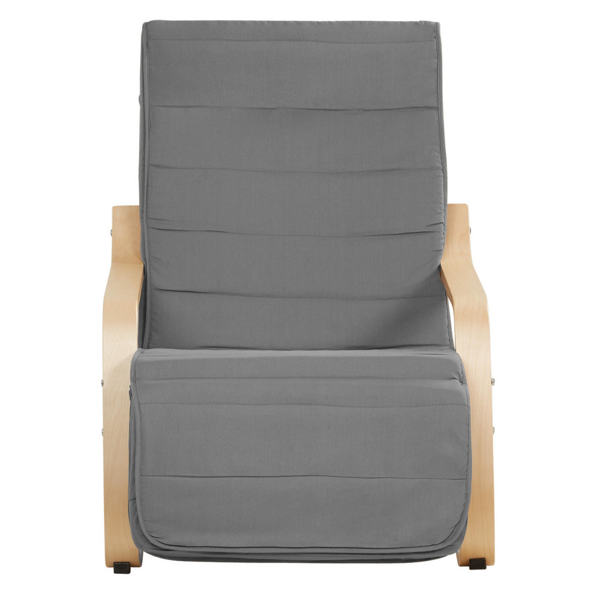 RELAXSESSEL Stoffbezug Grau, Fußstütze - Grau, Textil (66/94/62cm) - Homestyle4u