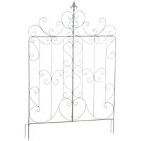 RANKGITTER Joris 99x2x133cm Metall Antik-Grün Rankhilfe - Grün, Metall (99/133/2cm) - DELUKE