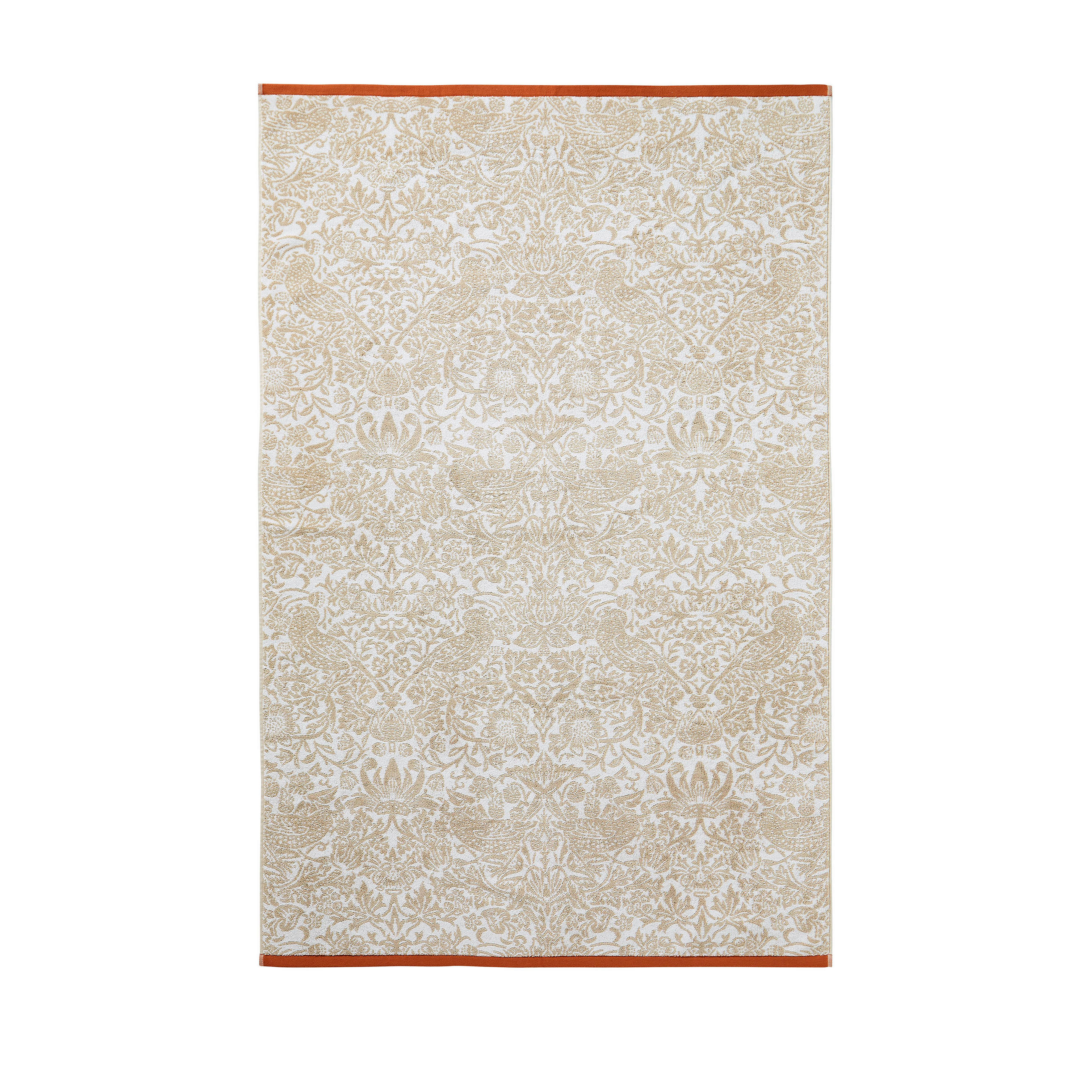 BADETUCH Strawberry thief - Beige/Rot, Textil (100/150cm) - William Morris at Home