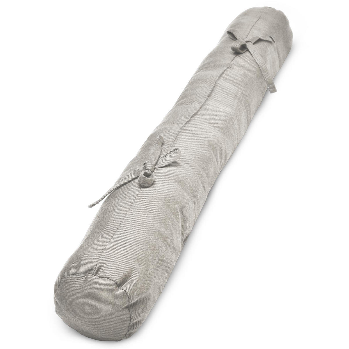 ZUGLUFTSTOPPER Viento 10x90cm Hellgrau - Hellgrau, Textil (10/90cm) - Beautissu 