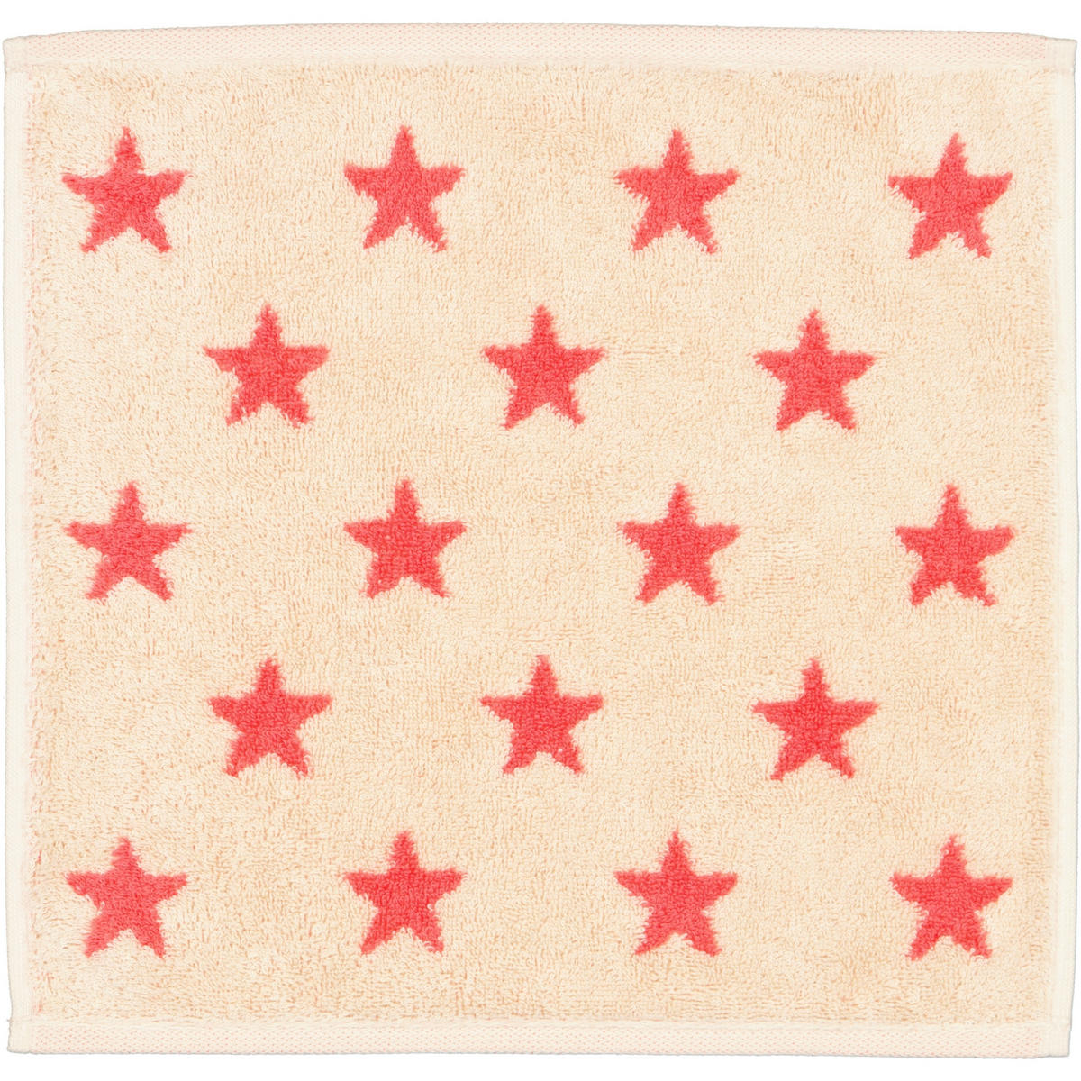 SEIFTUCH NEW STARS STERNE KLEIN 6261 BEIGE/PINK - 32 - Rosa, Textil (30/30cm) - Cawoe
