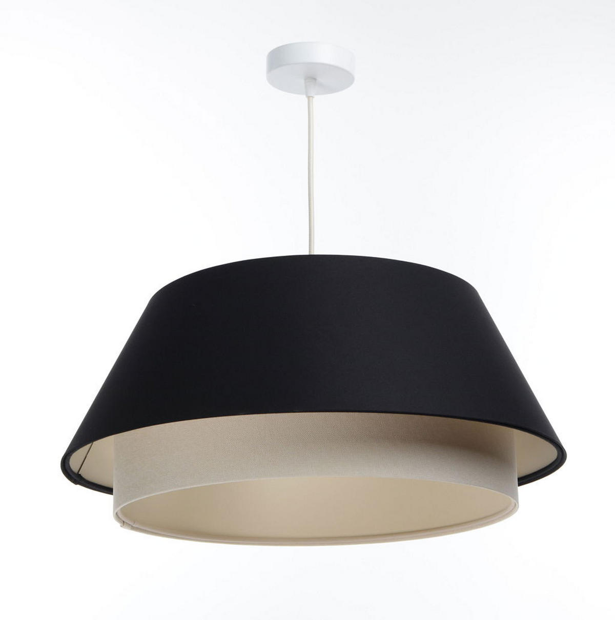 HÄNGELEUCHTE Schwarz 50/22 cm - Schwarz, Kunststoff (50/1.3/22cm) - ONZENO