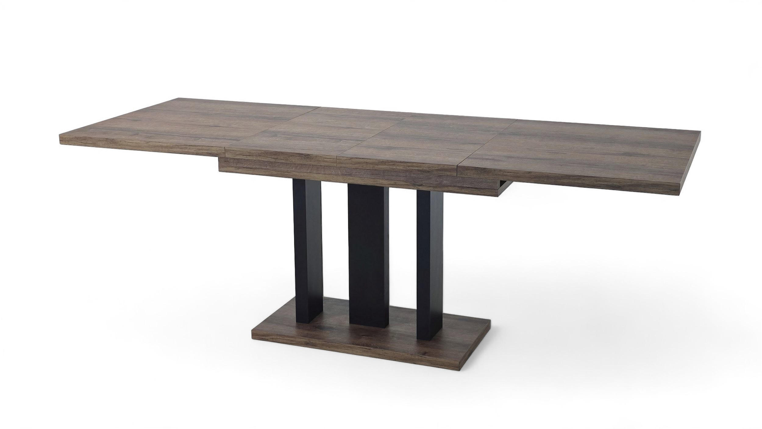 ESSTISCH Appia ausziehbar bis 210 cm - Mooreichefarben, Holzwerkstoff (130/80/76cm) - Endo-Moebel
