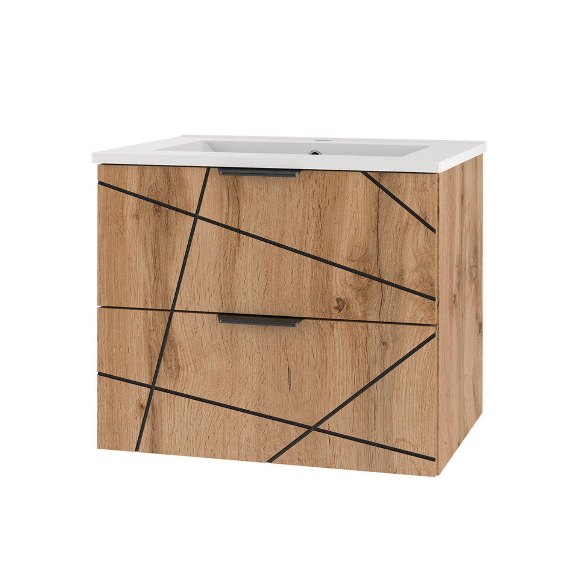 WASCHTISCH 60cm Teren Holz - Braun, Holzwerkstoff (60/50/45.8cm) - Petits-meubles