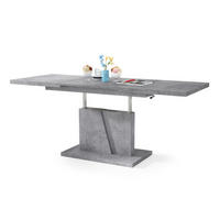 COUCHTISCH rechteckig Beton ausziehbar höhenverstellbar - Hellgrau, Holzwerkstoff (70/120/60cm) - designimpex
