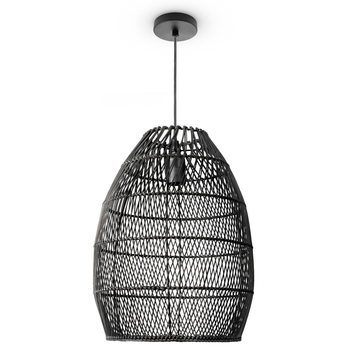 PENDELLEUCHTE Vihma S - Schwarz, Metall (30/30/40cm) - Paco Home