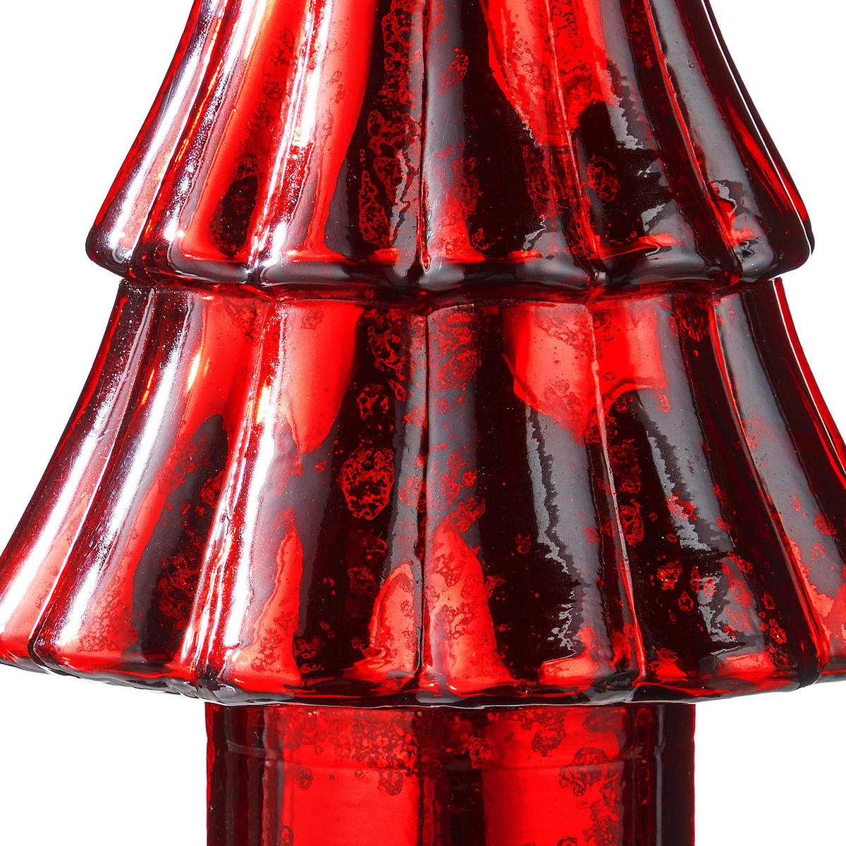 DEKO-TANNE X-Mas - Rot, Glas (14/23/14cm) - Butlers