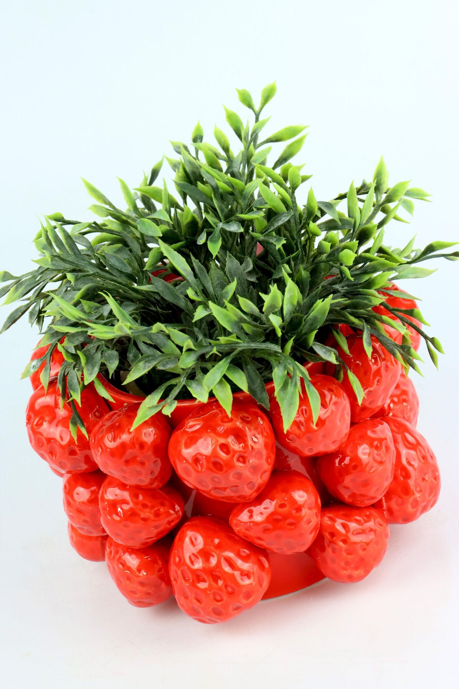 ÜBERTOPF Fragola ø16 cm - Rot, Keramik (16/10/16cm) - FURNARO