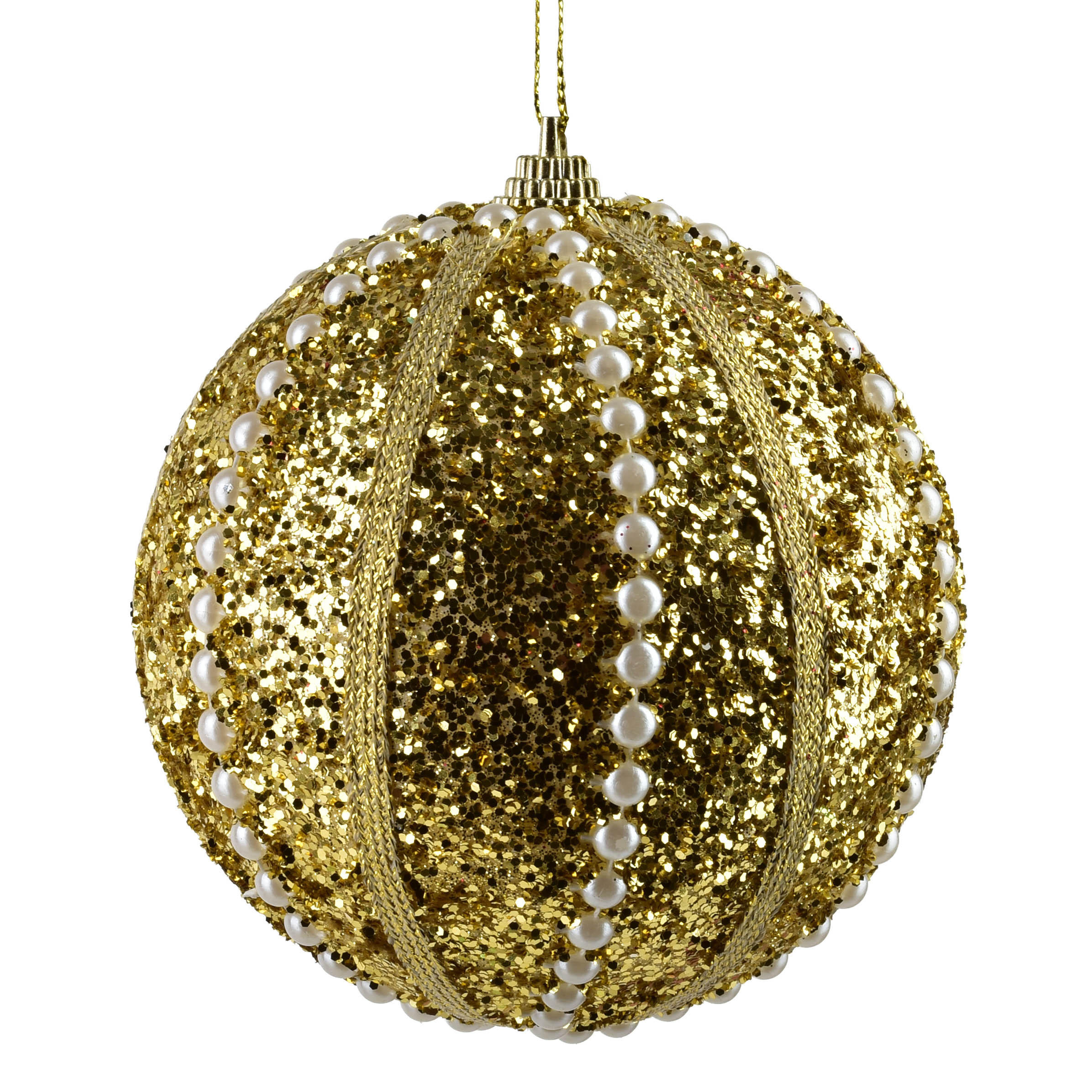 Mondex Christbaumkugel Gold 10x10x10 cm